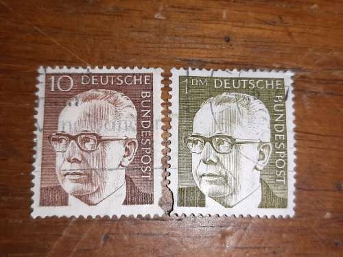 2 x Deutsche Bundespost Stamps
