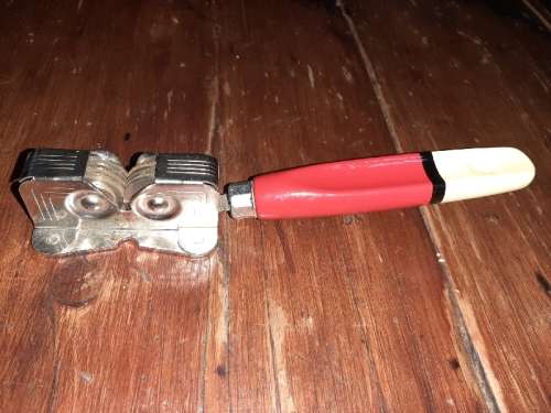 Vintage Skyline Knife Sharpener with Wooden Handle