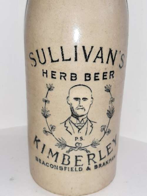 Vintage Sullivan's Herb Beer Bottle - Kimberley Beaconsfield & Brakpan - See pictures