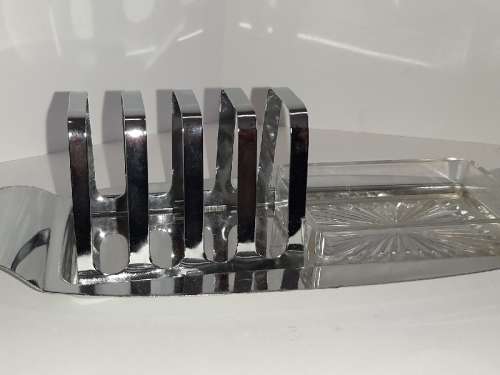 Goodwin Stainless Chrome Toast and Butter dish
