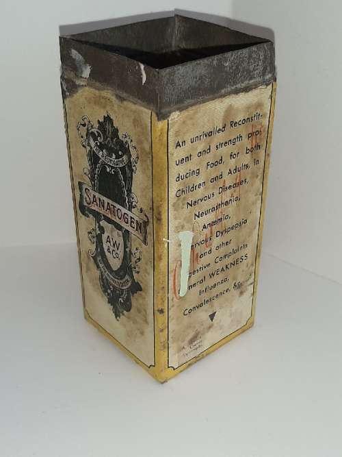 Vintage Sanatogen Medicine Tin - No lid