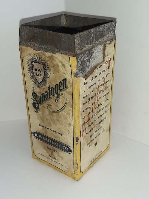 Vintage Sanatogen Medicine Tin - No lid