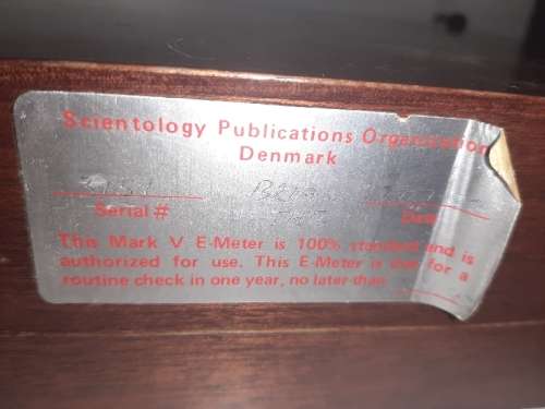 Vintage Hubbard Electrometer - Scientology Meter - In Wooden Box - Interesting Find!!!!