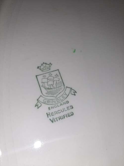 Large Oval Serving Plate - Grindley - Hercules Vitrified - England