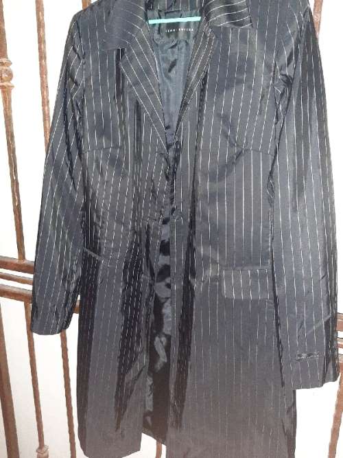 Jenni Button - Long Stripe Coat - Size 36