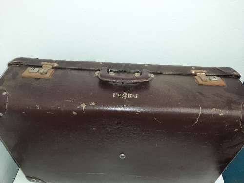 Large Vintage Fordite Suitcase - Old Suitcase