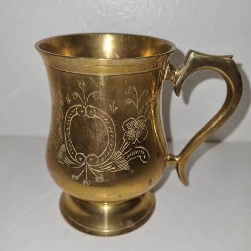 Beautiful Brass Mug / Goblet - Made in India