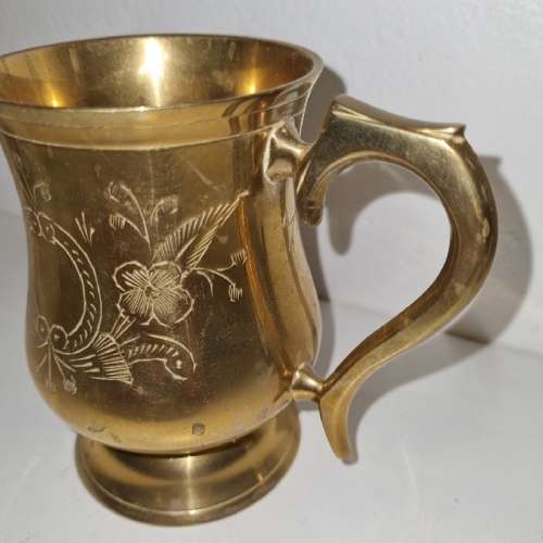 Beautiful Brass Mug / Goblet - Made in India