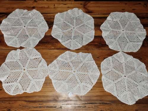 6 x Crochet Doilies