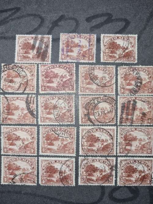19 x 4d South Africa stamps