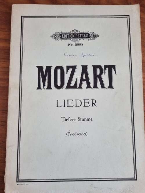 Mozart Lieder - Sheet Music