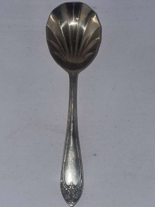 Beautiful Yeoman Plate EPNS Sugar Spoon - Made in England