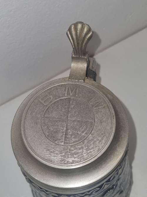 Bayern Beer Stein with BMW Logo on lid