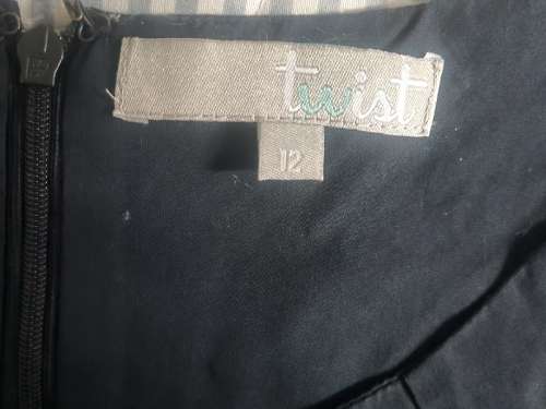 Black Twist Dress - Size 12