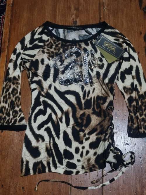 Casca Animal Print Top - Made in Italy - Size S - New