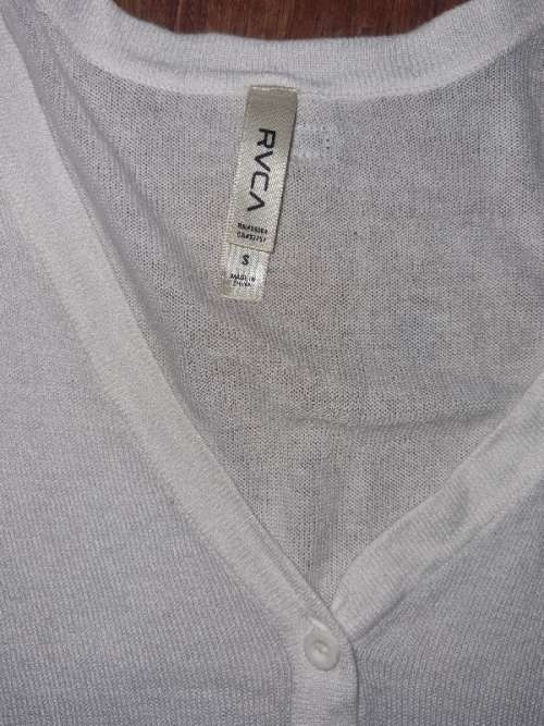 RVCA White Knitted Top - Size S