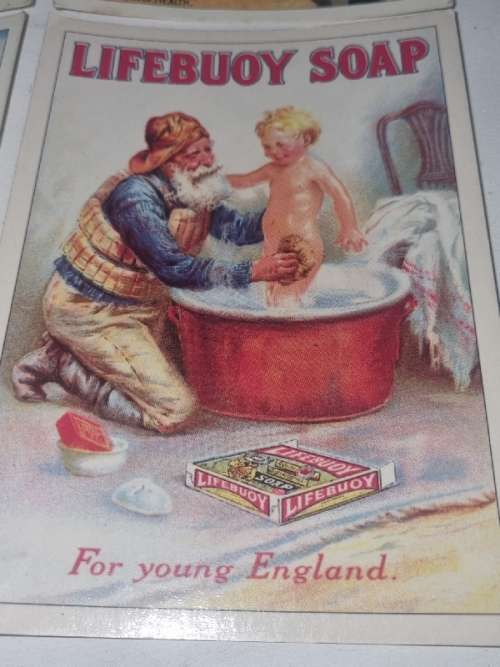 4 x Post Cards - Lifebuoy Soap & Colman's Mustard Series