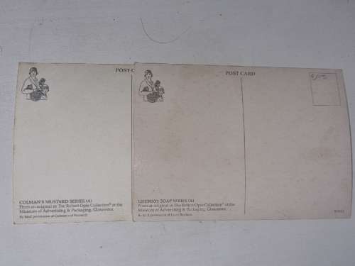 4 x Post Cards - Lifebuoy Soap & Colman's Mustard Series