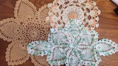 3 x Beautiful Crochet Doilies