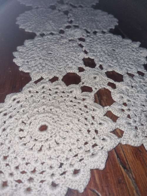Crochet Runner / Doily - 84cm x 21cm