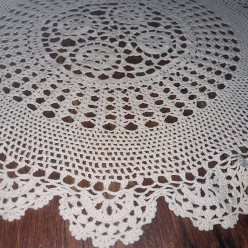 Beautiful Finely Crochet Doily - Pink