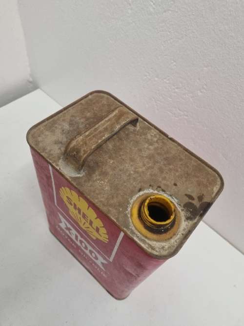 Vintage Shell X-100 Motor Oil / Olie Tin - 1 Gal.