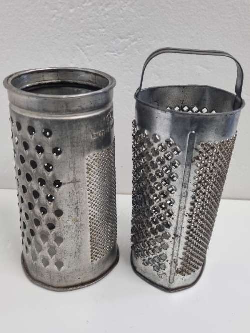 2 x Vintage Cylinder Graters - Tala & Other