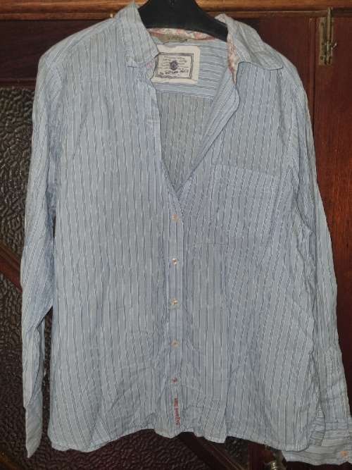 Woolworths Striped Longsleeve Shirt - The Boyfriend Shirt - Size 18