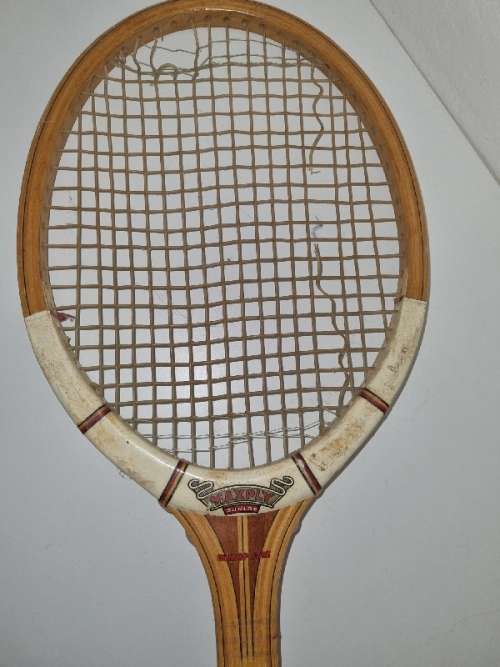 Vintage Dunlop Wooden Tennis Racket - Maxply
