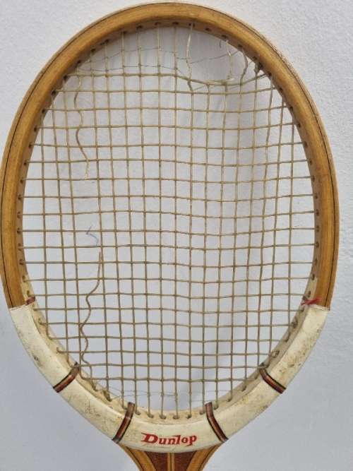 Vintage Dunlop Wooden Tennis Racket - Maxply