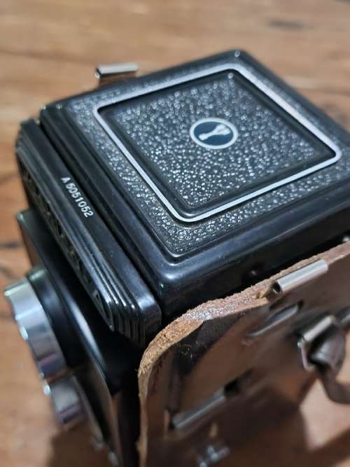 Vintage Yashica-A Camera in Leather Pouch