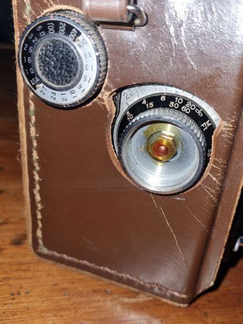 Vintage Yashica-A Camera in Leather Pouch