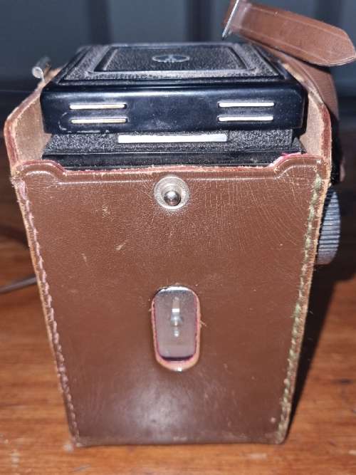 Vintage Yashica-A Camera in Leather Pouch