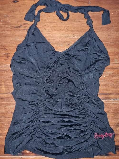 Black Sissy Boy Halter neck Top - Size M