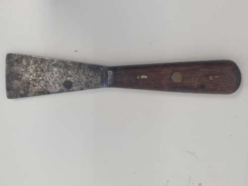 Vintage Tool with wooden handle and brass inlays - Sheffield England