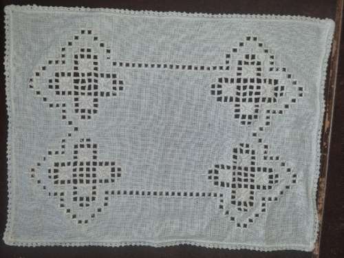 Vintage Tea Tray Cloth - 46cm x 35cm