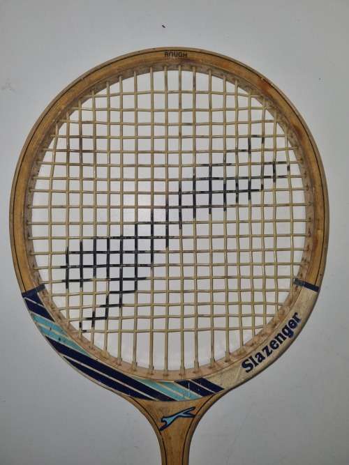 Vintage Wooden Slazenger Squash Racket