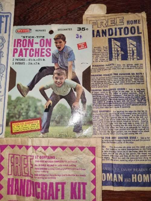 Vintage Haberdashery - Including Tracking paper, Handcraft kit, measuring tape, etc.