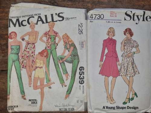 2 x Vintage Ladies Clothing Patterns