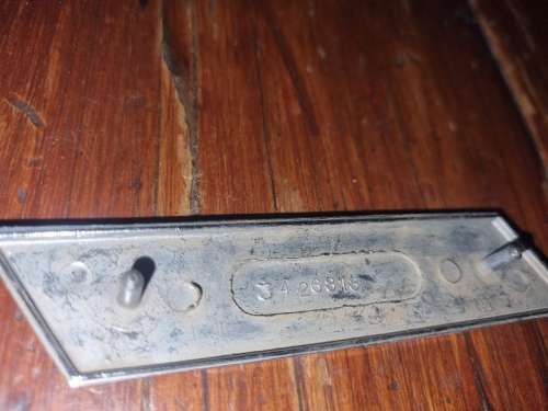 Vintage Metal Chevrolet Car Badge - 11cm x 2.5cm