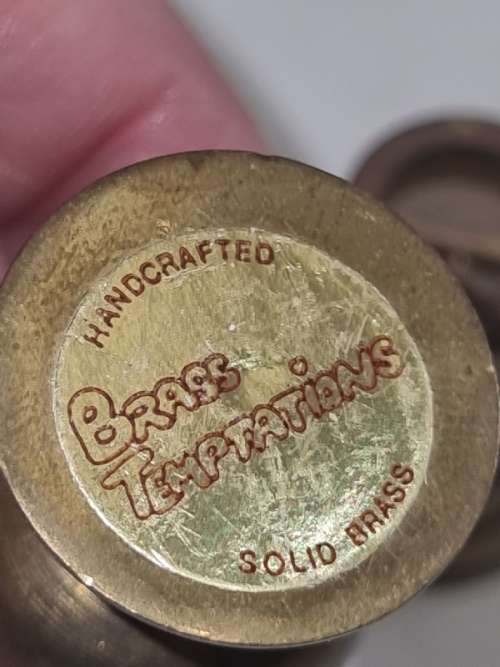 9 x Miniature Brass Items - Incl. Gramophone, 2 x Lanterns, lamp, etc.