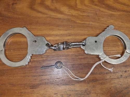 Vintage SAP Handcuffs with key