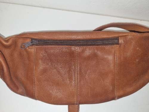 Vintage Genuine Leather Moon Bag - Beautiful!!!