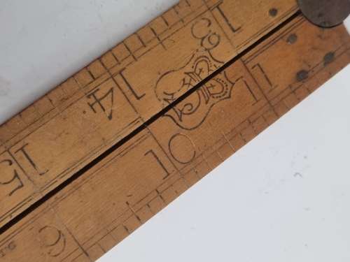 Beautiful Vintage Folding Wooden Ruler - D. Lyon - London