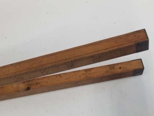 Beautiful Vintage Folding Wooden Ruler - D. Lyon - London