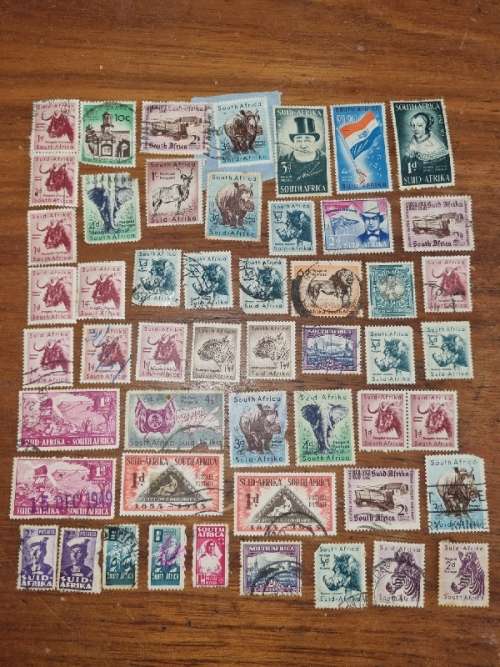 51 x Old SA Stamps