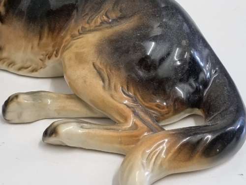 Large Dog Figurine - Made in Western Germany - 31cm x 18cm - See description