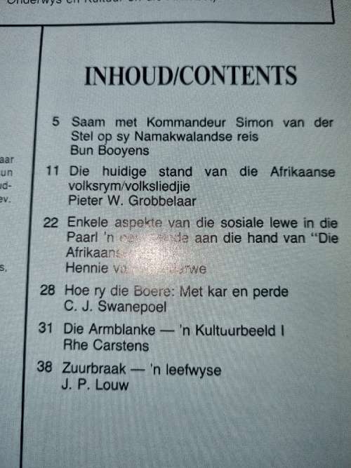 Tydskrif vir Volkskunde en Volkstaal - 2 x Boekies - 1985
