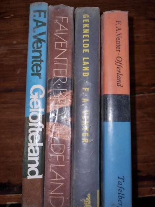 4 x F.A. Venter boeke - Geknelde Land, Offerland, Gelofteland & Bedoelde Land
