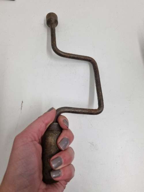 Vintage Tool with Wooden Handle - 30cm
